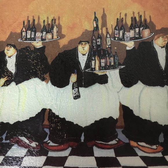 Vintage Tempered Glass Cheese Board - Picture 5 of 6